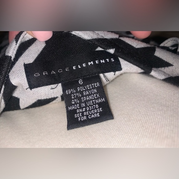 Grace Elements houndstooth pencil Skirt Women's - Picture 5 of 5